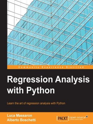 cover image of Regression Analysis with Python